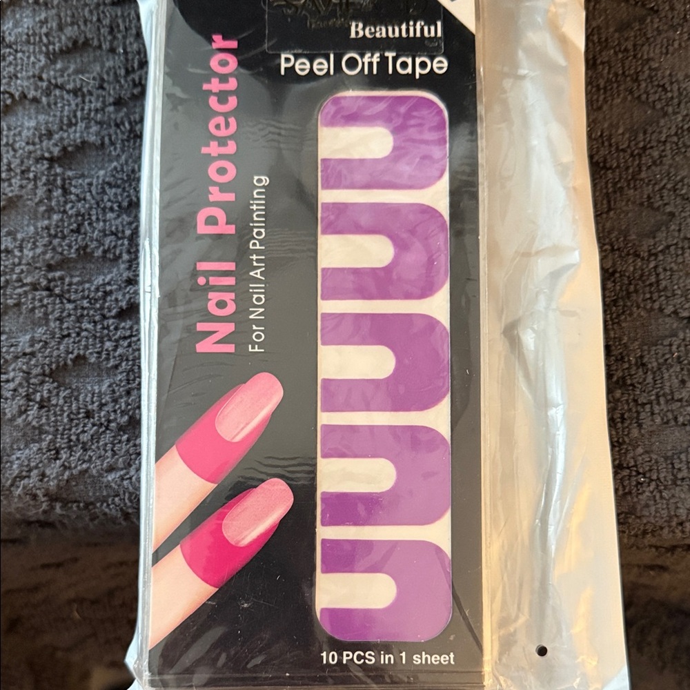 Peel Off Tape Nail Protector - Purple